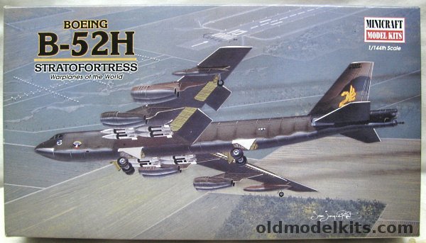 Minicraft 1/144 Boeing B-52H Stratofortress - with GMA-87A Skybolt / AGM-69 SRAM / AGM-28 Hound Dog / ADM-20 Quail Missiles - 'Paul Bunyan' Serial 0-00061 (ex-Crown), 14430 plastic model kit